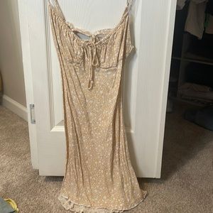 Star print mini dress